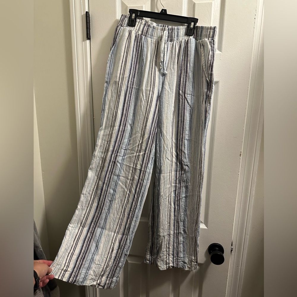 Briggs striped linen pants